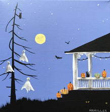 Load image into Gallery viewer, Ghouls, Gazebos and Gourds Oh My- 12 x 12”