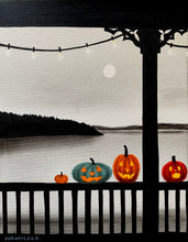 Load image into Gallery viewer, Porch Pumpkins- 11 x 14”
