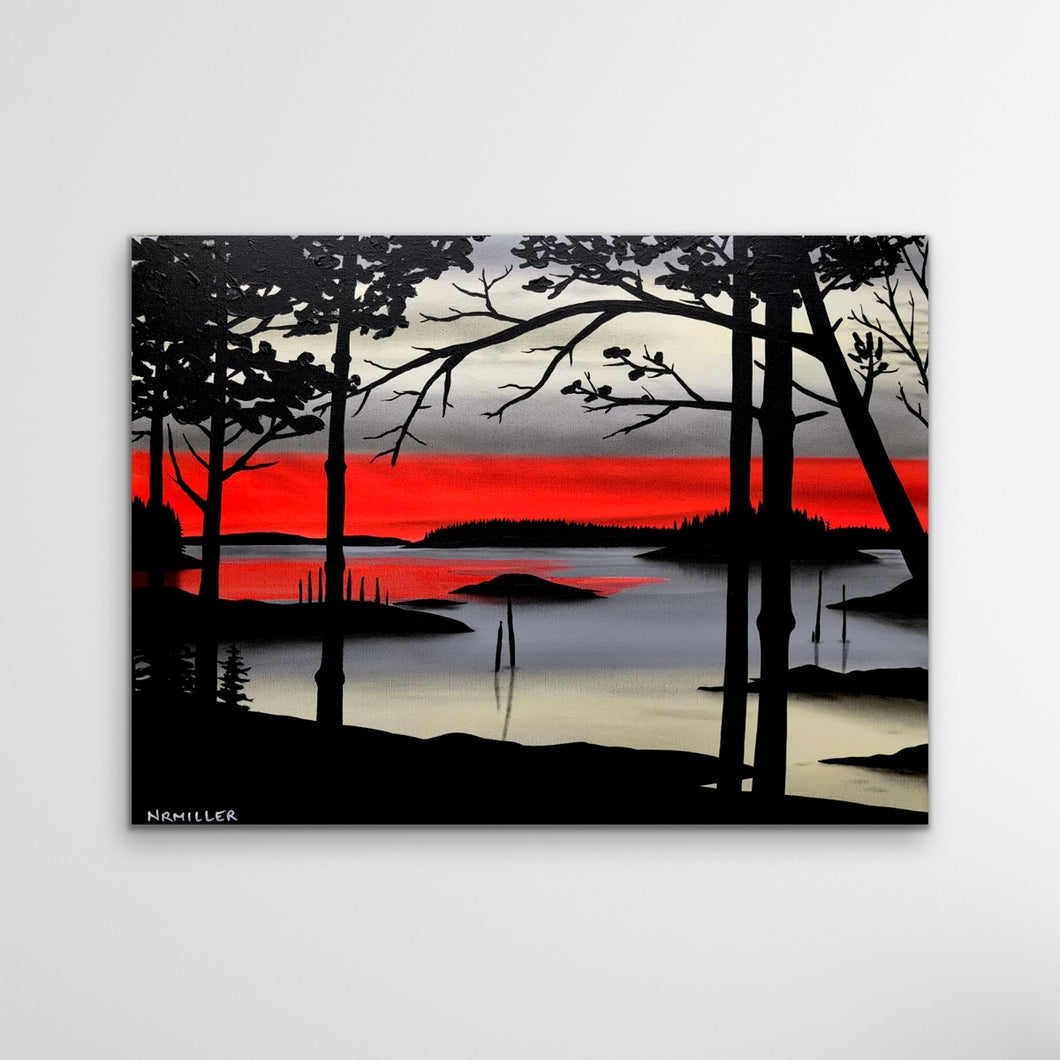 Pink Sky Warnings- 18 x 24”