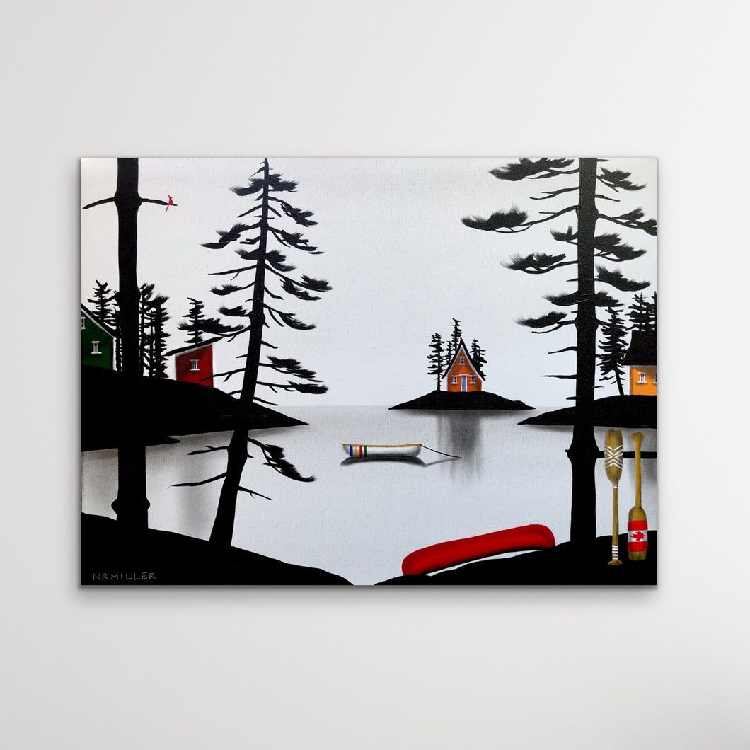 Peace of a Paddler’s Paradise- 18 x 24”