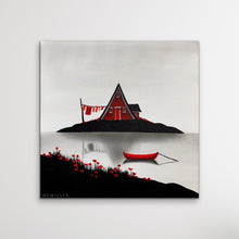Load image into Gallery viewer, Rubies on the Rocks- 18 X 18”
