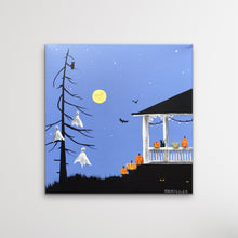 Load image into Gallery viewer, Ghouls, Gazebos and Gourds Oh My- 12 x 12”
