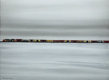Load image into Gallery viewer, Winter Trains- 18 x 24”
