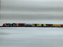 Load image into Gallery viewer, Winter Trains- 18 x 24”
